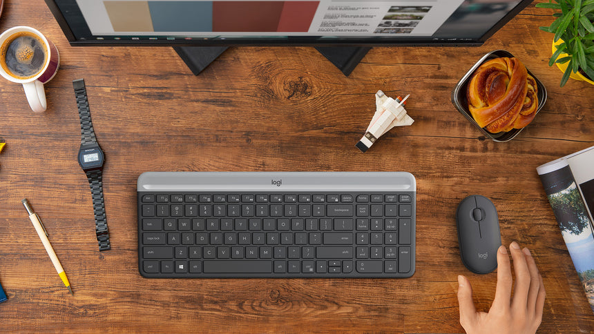 Logitech MK470 Slim Wireless Keyboard & Mouse Combo (Black) — Being Shipped