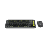 Logitech POP ICON Wireless Keyboard & Mouse Combo (Graphite & Green) — Being Shipped