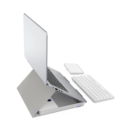 Logitech Casa Pop-Up Desk Work From Home Kit Compact Wireless Keyboard with Laptop Stand (Nordic Calm) — Being Shipped