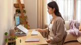 Logitech Casa Pop-Up Desk Work From Home Kit Compact Wireless Keyboard with Laptop Stand (Nordic Calm) — Being Shipped