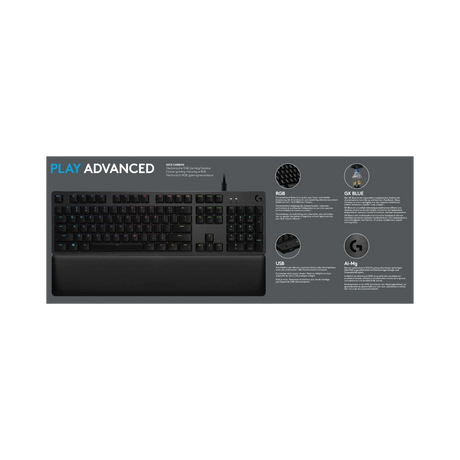 Logitech G513 RGB Wired Gaming Mechanical Keyboard (Palmrest, GX Brown Switches) — Being Shipped