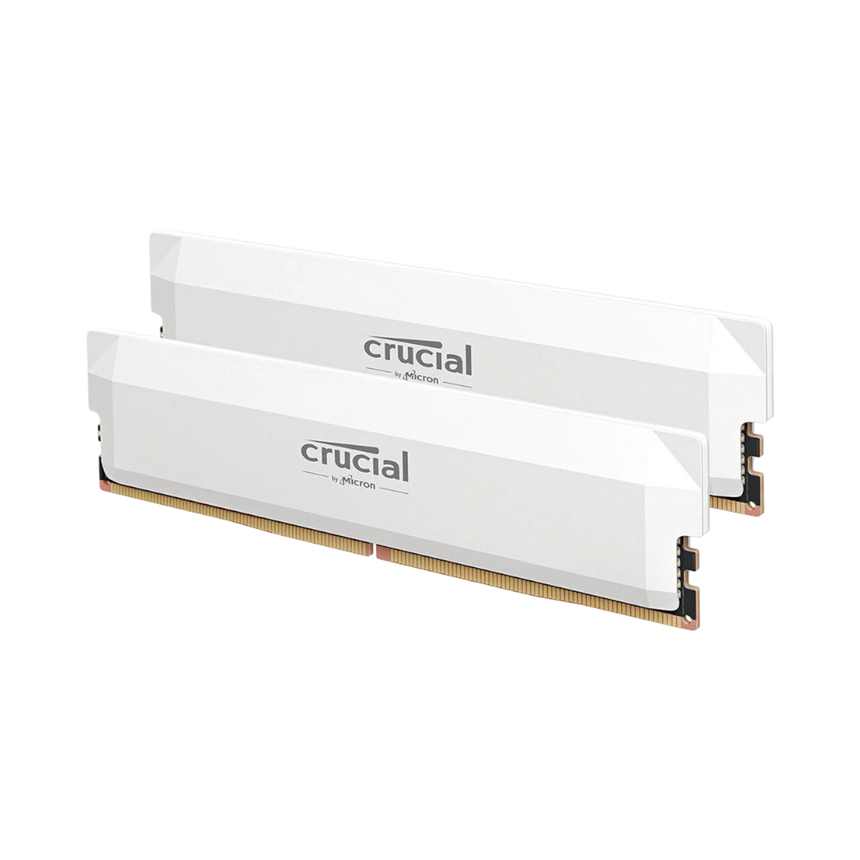 Crucial 32GB Pro Overclocking DDR5 6000 MT/s UDIMM Memory Kit (2 x 16GB, White) — Being Shipped