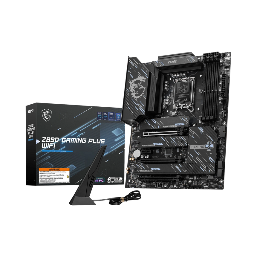 MSI Z890 GAMING PLUS WIFI LGA 1851 ATX Motherboard — Being Shipped
