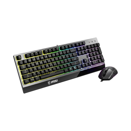 MSI Vigor GK30 Combo 6-Zone RGB GK30 Gaming Keyboard & GM11 Gaming Mouse Combo — Being Shipped