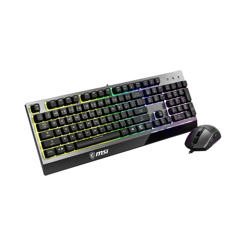 MSI Vigor GK30 Combo 6-Zone RGB GK30 Gaming Keyboard & GM11 Gaming Mouse Combo — Being Shipped