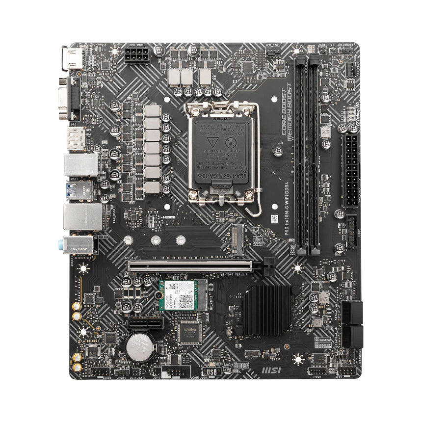 MSI PRO H610M-G WIFI DDR4 LGA 1700 Micro-ATX Motherboard — Being Shipped