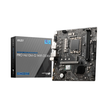 MSI PRO H610M-G WIFI DDR4 LGA 1700 Micro-ATX Motherboard — Being Shipped