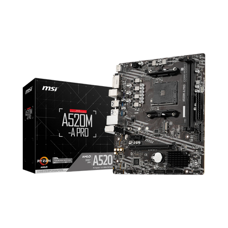 MSI A520M-A PRO AM4 Micro-ATX Motherboard — Being Shipped