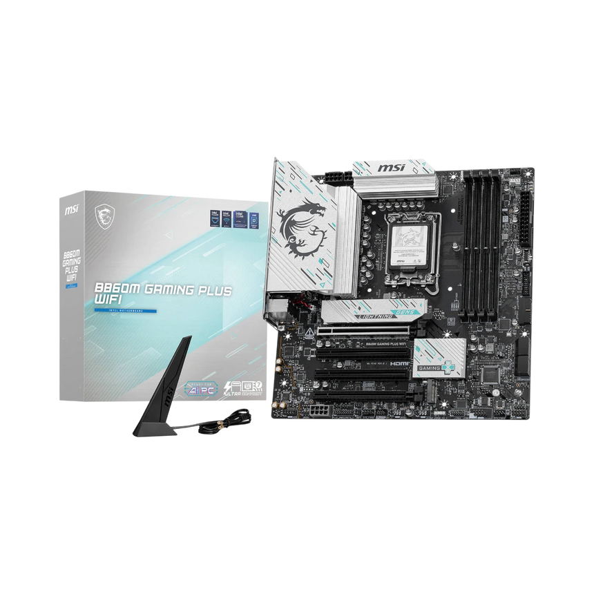 MSI B860M GAMING PLUS WIFI LGA 1851 Micro-ATX Motherboard — Being Shipped