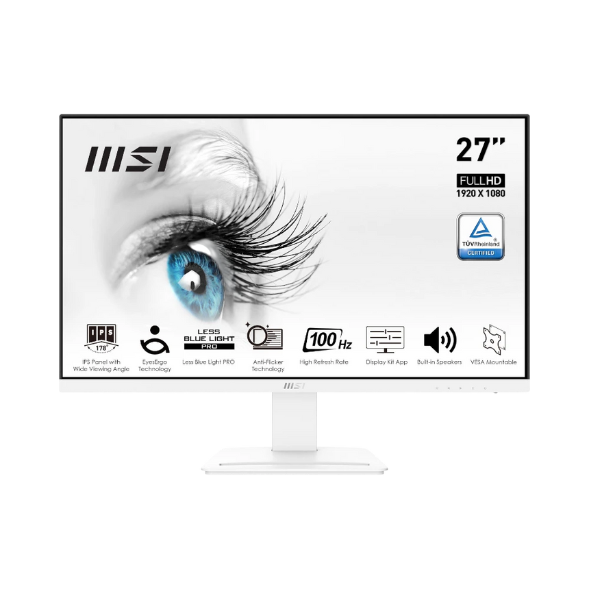 MSI PRO MP273AW 27" 16:9 100Hz FHD IPS Monitor (Matte White) — Being Shipped