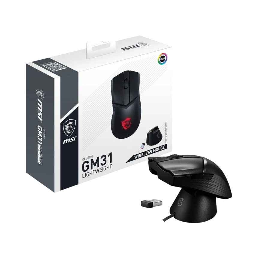 MSI Clutch GM31 Lightweight Wireless Gaming Mouse — Being Shipped