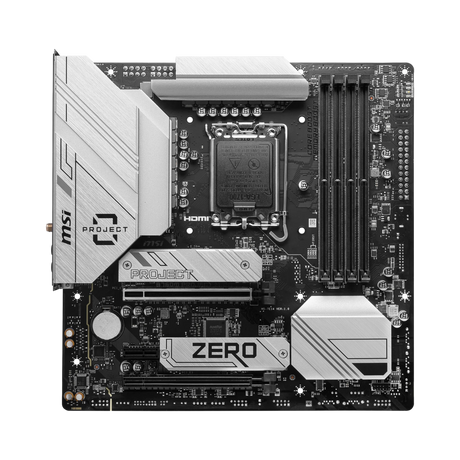 MSI B760M PROJECT ZERO LGA 1700 M-ATX Motherboard — Being Shipped