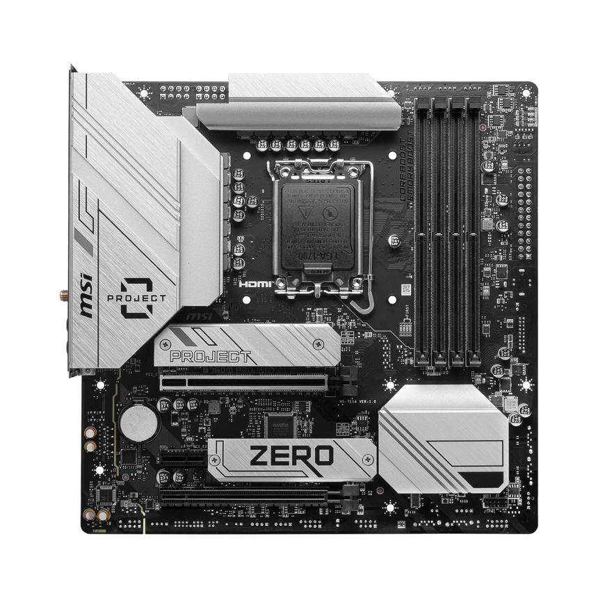 MSI B760M PROJECT ZERO LGA 1700 M-ATX Motherboard — Being Shipped