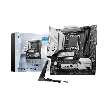 MSI B760M PROJECT ZERO LGA 1700 M-ATX Motherboard — Being Shipped