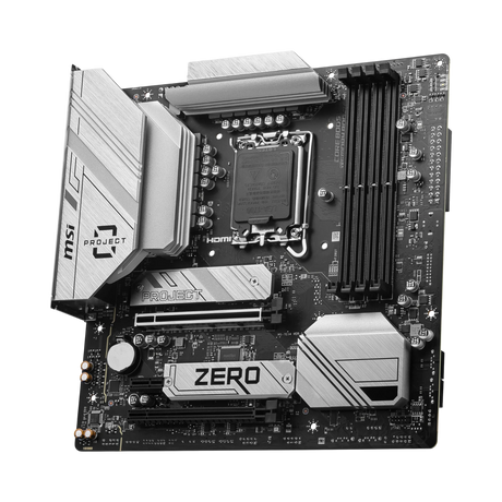 MSI B760M PROJECT ZERO LGA 1700 M-ATX Motherboard — Being Shipped