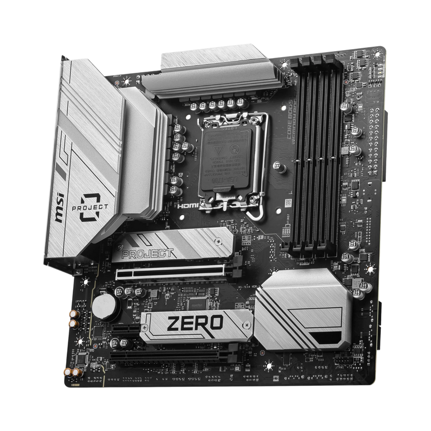 MSI B760M PROJECT ZERO LGA 1700 M-ATX Motherboard — Being Shipped