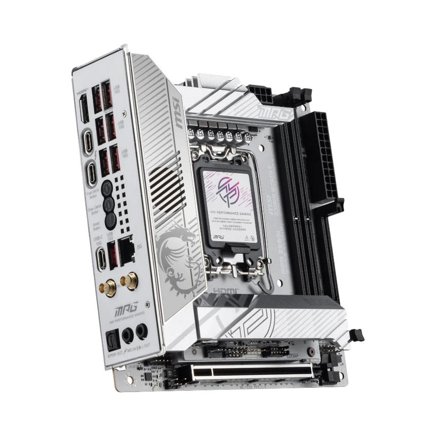 MSI MPG Z890I EDGE TI WIFI LGA 1851 Mini-ITX Motherboard (White) — Being Shipped