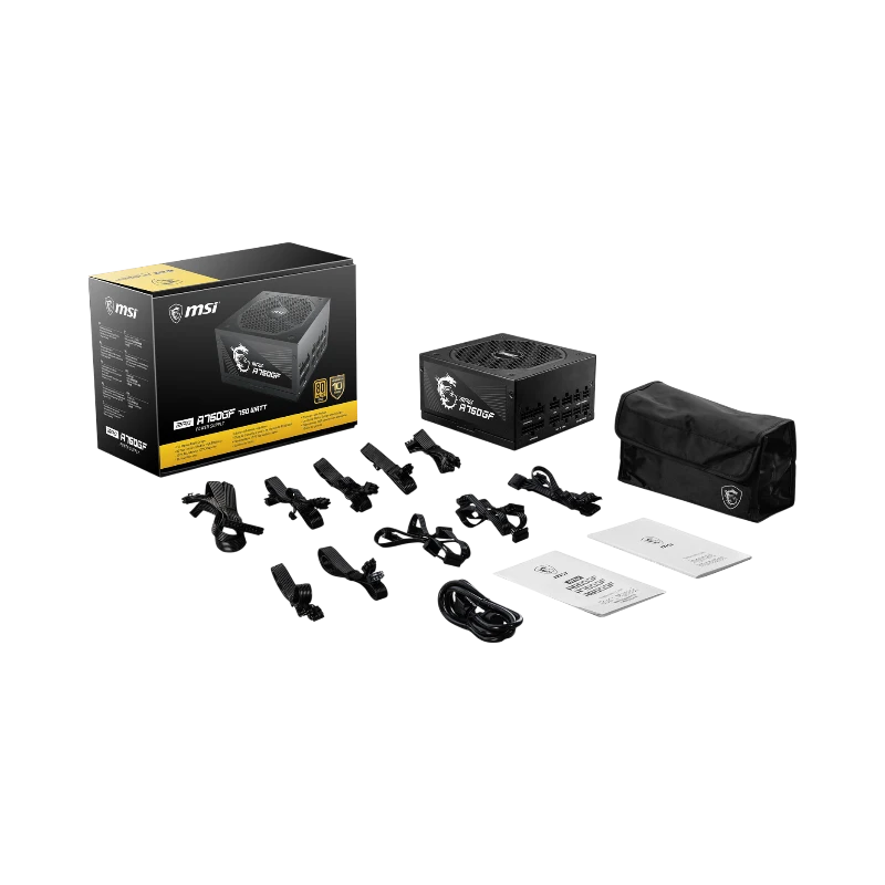 MSI MPG A750GF 80 PLUS Gold Modular Power Supply — Being Shipped