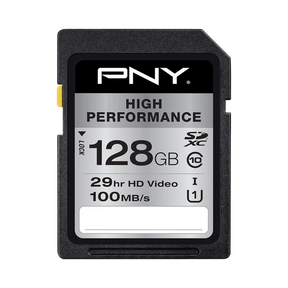 PNY High Performance 128GB UHS-I SDXC Memory Card (Class 10) — Being Shipped