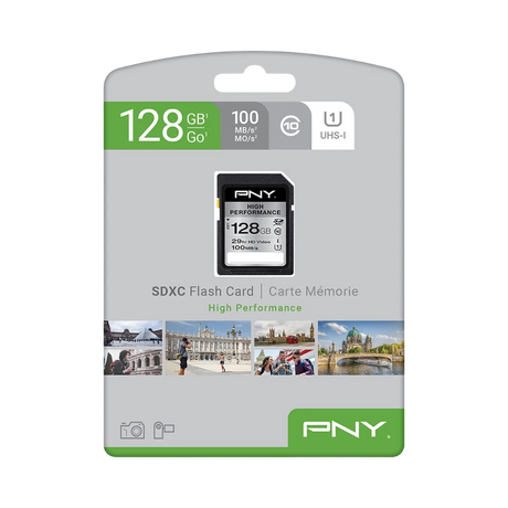 PNY High Performance 128GB UHS-I SDXC Memory Card (Class 10) — Being Shipped