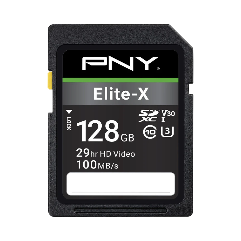 PNY Elite-X 128GB UHS-I SDXC Memory Card — Being Shipped