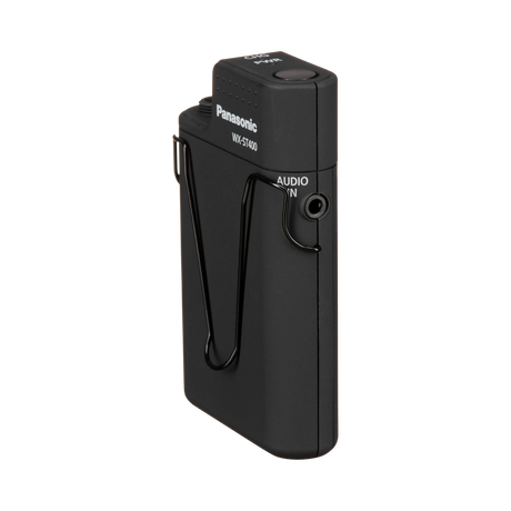 Panasonic WX-ST400 Bodypack DECT Wireless Transmitter with Cardioid Lavalier Mic (1.9 GHz) — Being Shipped