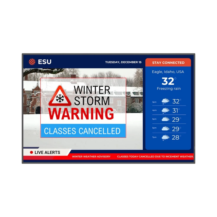 Planar Systems Simplicity P Series 86" 16:9 60Hz UHD 4K LCD Touchscreen Commercial Monitor — Being Shipped