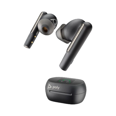 Poly Voyager Free 60+ UC Wireless Earbuds (USB-A Dongle, Carbon Black) — Being Shipped