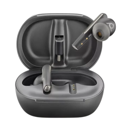 Poly Voyager Free 60+ UC Wireless Earbuds (USB-A Dongle, Carbon Black) — Being Shipped