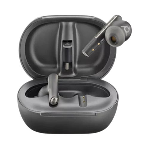 Poly Voyager Free 60+ UC Wireless Earbuds (USB-A Dongle, Carbon Black) — Being Shipped