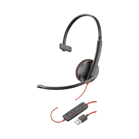 Poly Blackwire C3210 USB-A Monaural Headset — Being Shipped