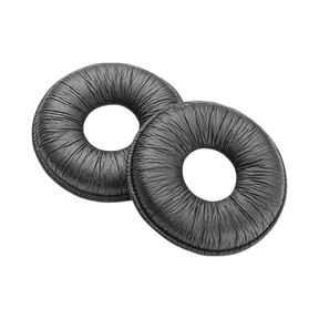 Poly Leather Ear Cushion for SupraPlus Wireless Headsets (1 Pair, Black) — Being Shipped