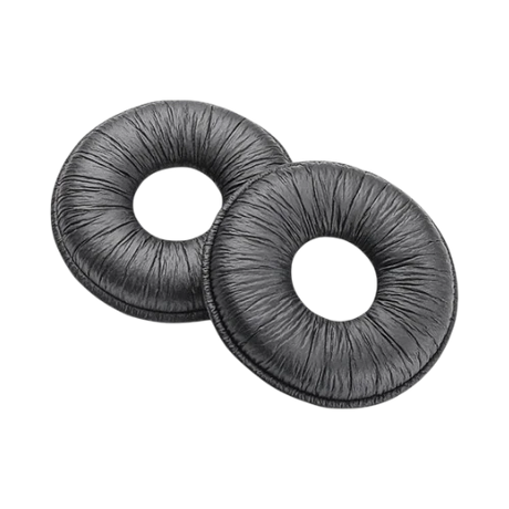 Poly Leather Ear Cushion for SupraPlus Wireless Headsets (1 Pair, Black) — Being Shipped