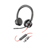 Poly Blackwire 8225 Stereo USB-C Headset with USB-C to USB-A Adapter (Microsoft Teams Certified) — Being Shipped