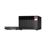 QNAP TS-873A 8-Bay NAS Enclosure with QSW-1105-5T Network Switch — Being Shipped