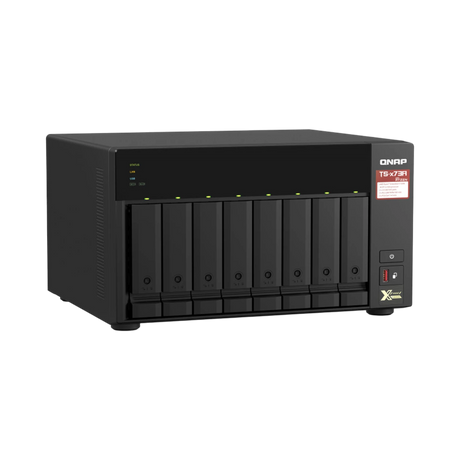 QNAP TS-873A 8-Bay NAS Enclosure with QSW-1105-5T Network Switch — Being Shipped