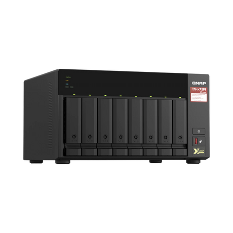 QNAP TS-873A 8-Bay NAS Enclosure with QSW-1105-5T Network Switch — Being Shipped