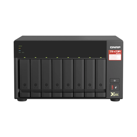 QNAP TS-873A 8-Bay NAS Enclosure with QSW-1105-5T Network Switch — Being Shipped