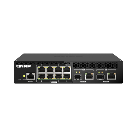 QNAP QSW-M2108R-2C 8-Port Managed Switch with SFP+ (Half-Rack) — Being Shipped