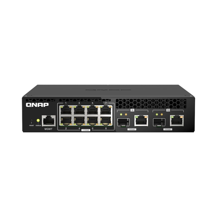 QNAP QSW-M2108R-2C 8-Port Managed Switch with SFP+ (Half-Rack) — Being Shipped