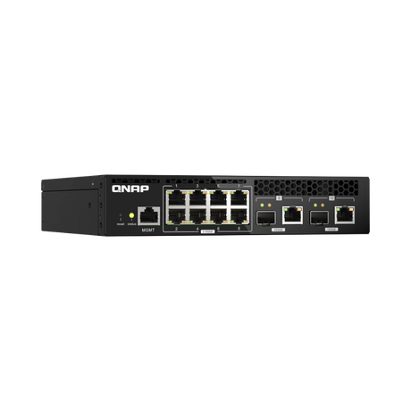 QNAP QSW-M2108R-2C 8-Port Managed Switch with SFP+ (Half-Rack) — Being Shipped