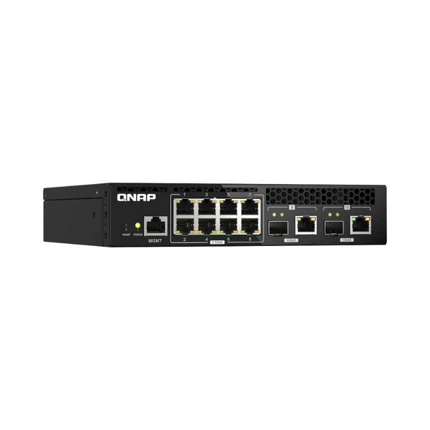 QNAP QSW-M2108R-2C 8-Port Managed Switch with SFP+ (Half-Rack) — Being Shipped