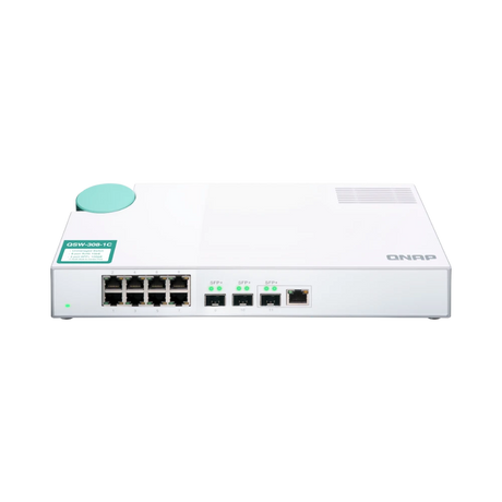 QNAP QSW-308-1C 8-Port Gigabit Unmanaged Switch with SFP+ — Being Shipped