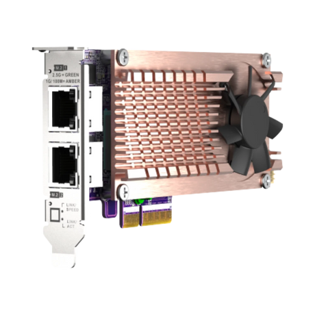 QNAP QM2-2P2G2T Dual M.2 2280 PCIe NVMe SSD & Dual-Port 2.5GbE Expansion Card — Being Shipped