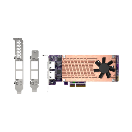 QNAP QM2-2P2G2T Dual M.2 2280 PCIe NVMe SSD & Dual-Port 2.5GbE Expansion Card — Being Shipped