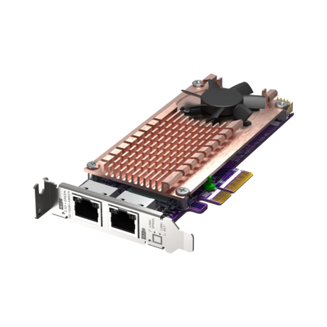 QNAP QM2-2P2G2T Dual M.2 2280 PCIe NVMe SSD & Dual-Port 2.5GbE Expansion Card — Being Shipped