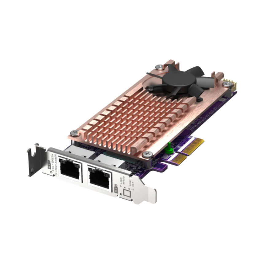 QNAP QM2-2P2G2T Dual M.2 2280 PCIe NVMe SSD & Dual-Port 2.5GbE Expansion Card — Being Shipped