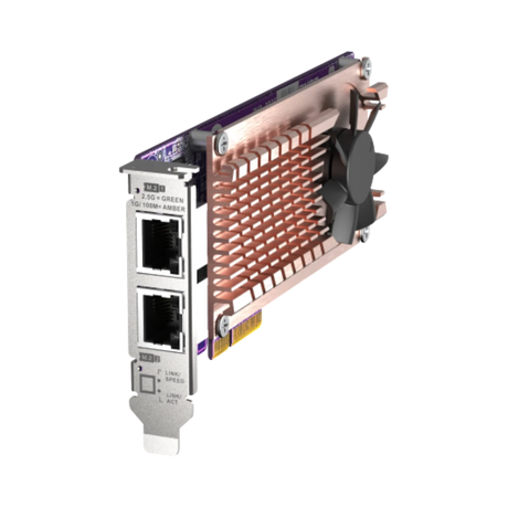 QNAP QM2-2P2G2T Dual M.2 2280 PCIe NVMe SSD & Dual-Port 2.5GbE Expansion Card — Being Shipped