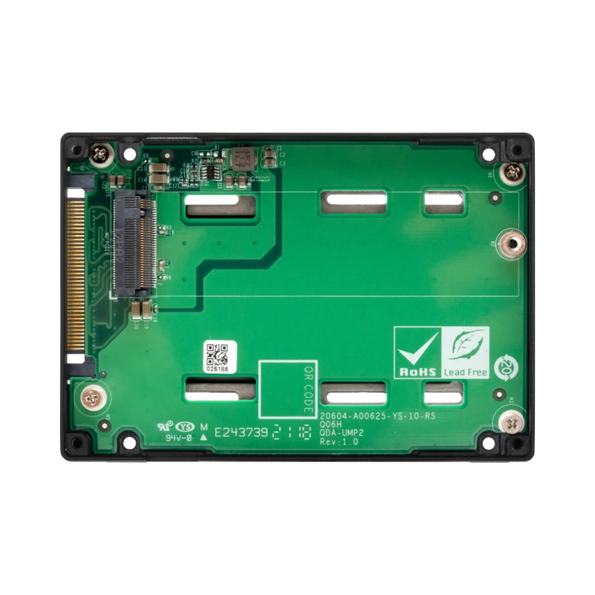 QNAP QDA-UMP4 M.2 2280 to 2.5" U.2 NVMe PCIe 4.0 SSD Adapter — Being Shipped