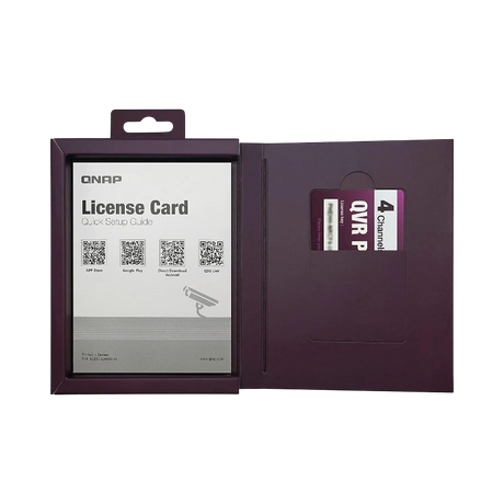 QNAP 4-Channel License for QVR Pro — Being Shipped